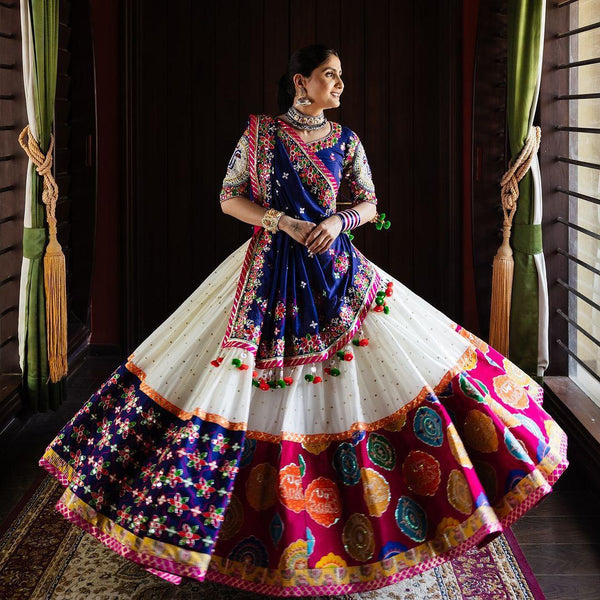 Muslin Cotton Chaniya Choli | Fancy Digital with Real Mirror Work for Traditional Wear
