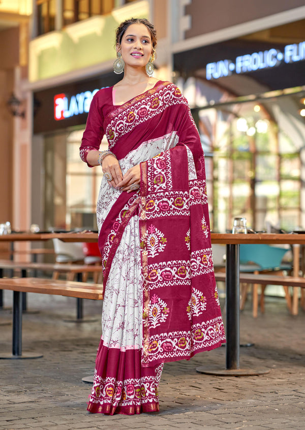 Designer MulCotton Saree
