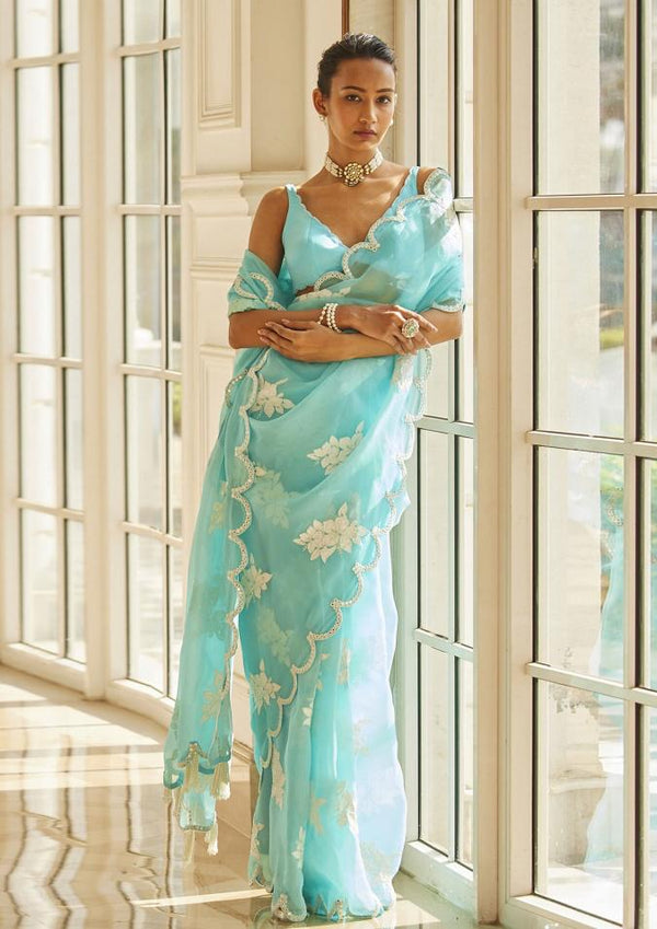 Fabulous Zimmy Chhu With Multi Thread  And Cut Work Border