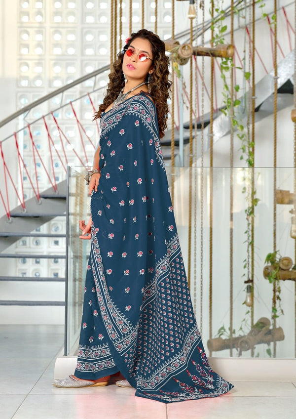 Designer Soft Cotton Saree