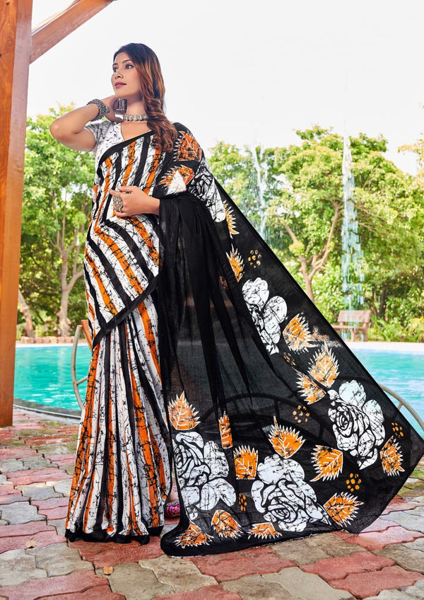 Designer Soft Cotton Saree